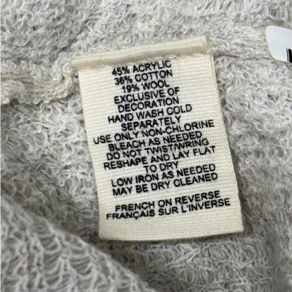 Moth for Anthropologie A-Line Midi Knit Sweater Dress Gray Medium - Picture 7 of 7